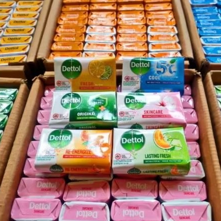 Sabun Mandi Batang Dettol Fresh 60gr 1 Dus Isi 144 Pcs / Sabun Batang