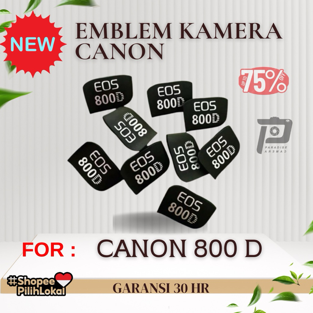 Emblem kamera Canon 800D New Bergaransi