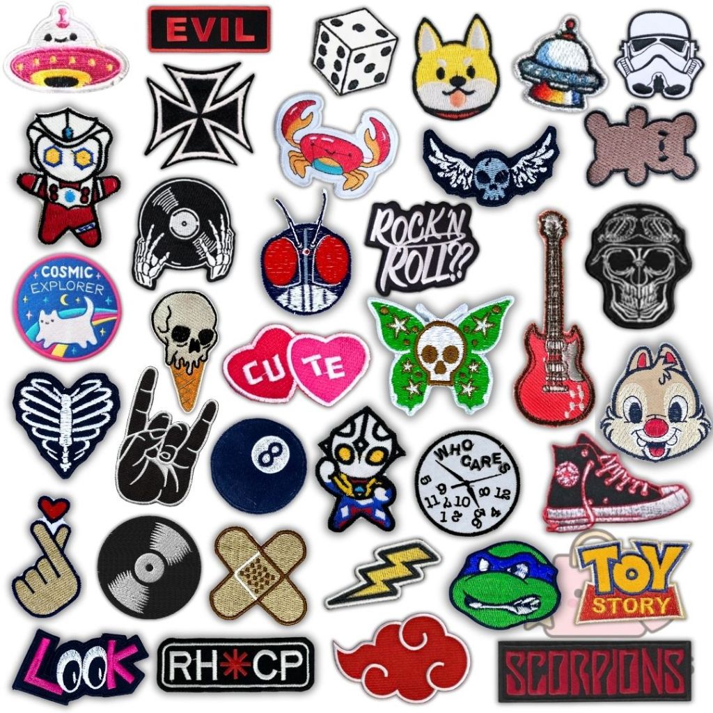 Patch Bordir Band Anime Karakter Unik – Patch Jaket Tas - Emblem Bordir