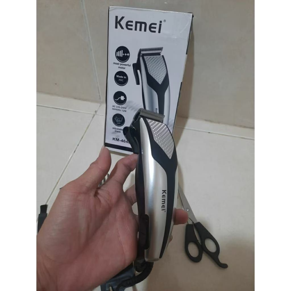 Mesin Cukur Rambut Kemei KM-4640 Alat Cukur Gunting & Sisir / Alat Cukur Rambut Listrik