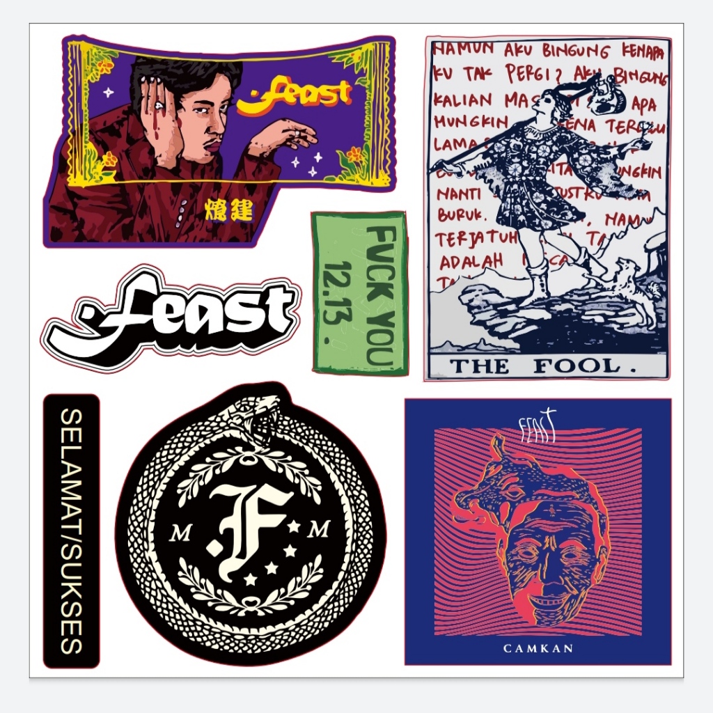 

Sticker Pack Feast Album Cover Tarot M&M