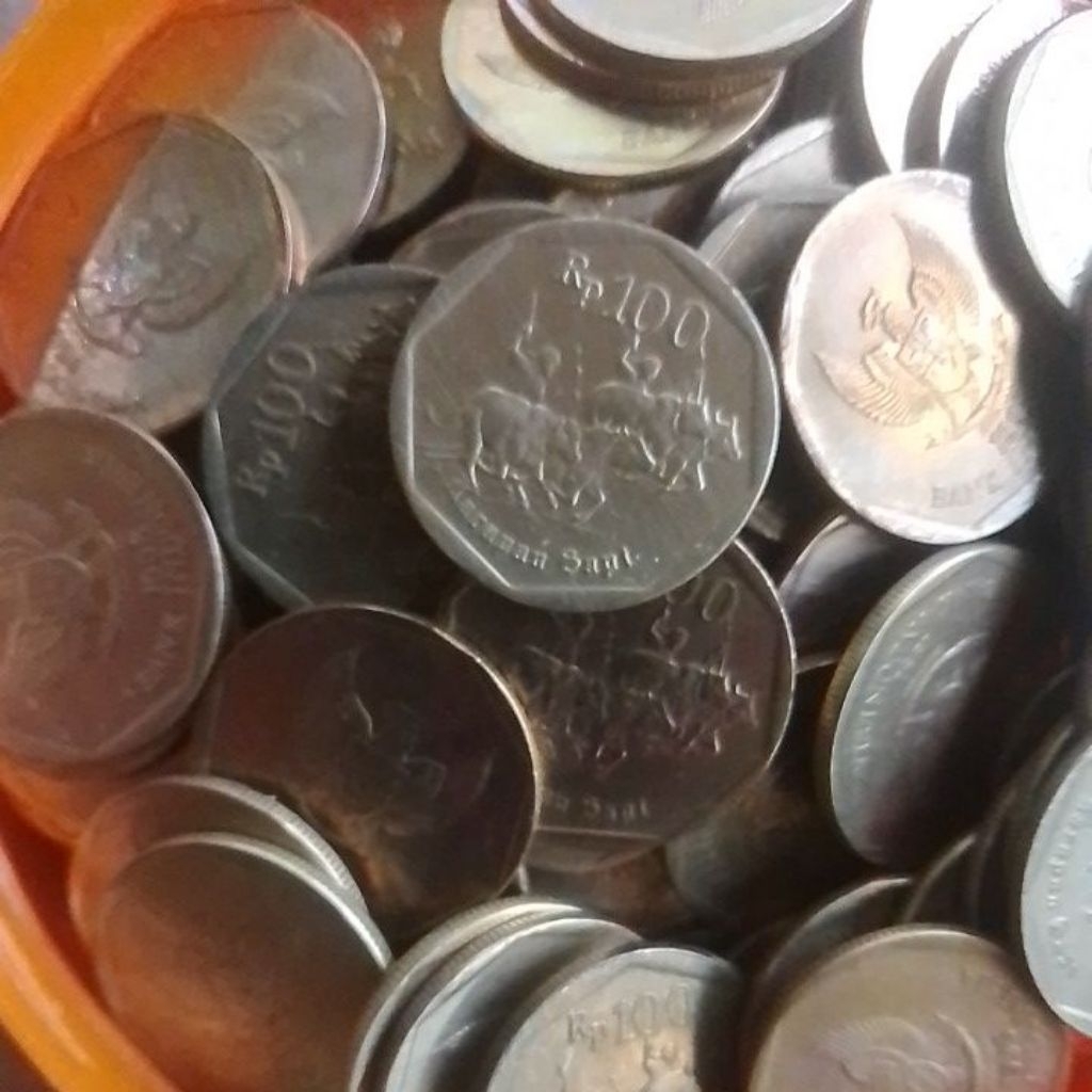 KOIN 100 RUPIAH KUNING KARAPAN SAPI