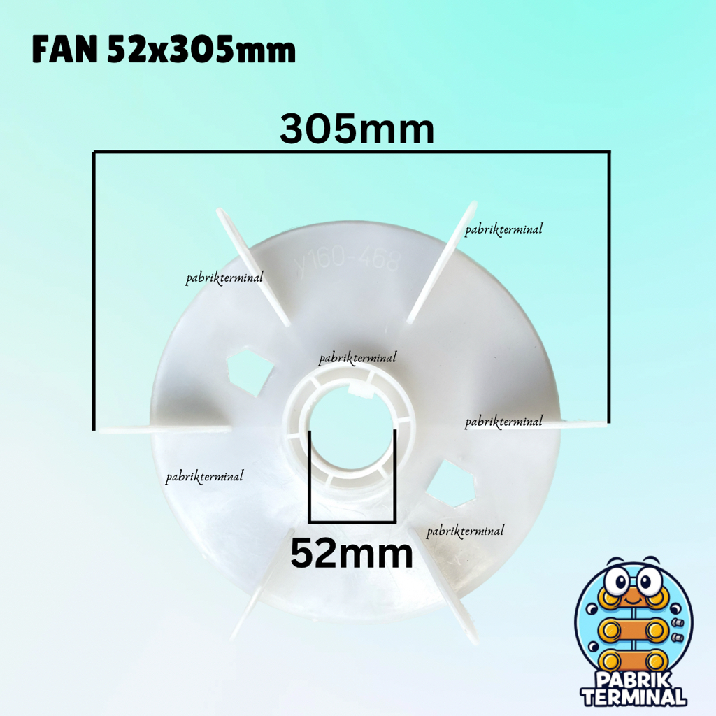 Kipas Dinamo 52mm Kipas Elektromotor External Fan