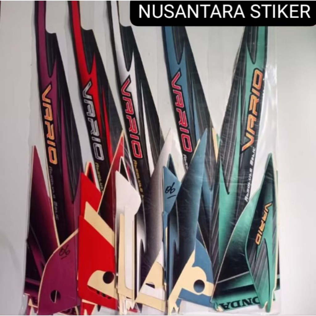 STIKER STRIPING MOTOR HONDA VARIO 110 KARBU TAHUN 2006 2007