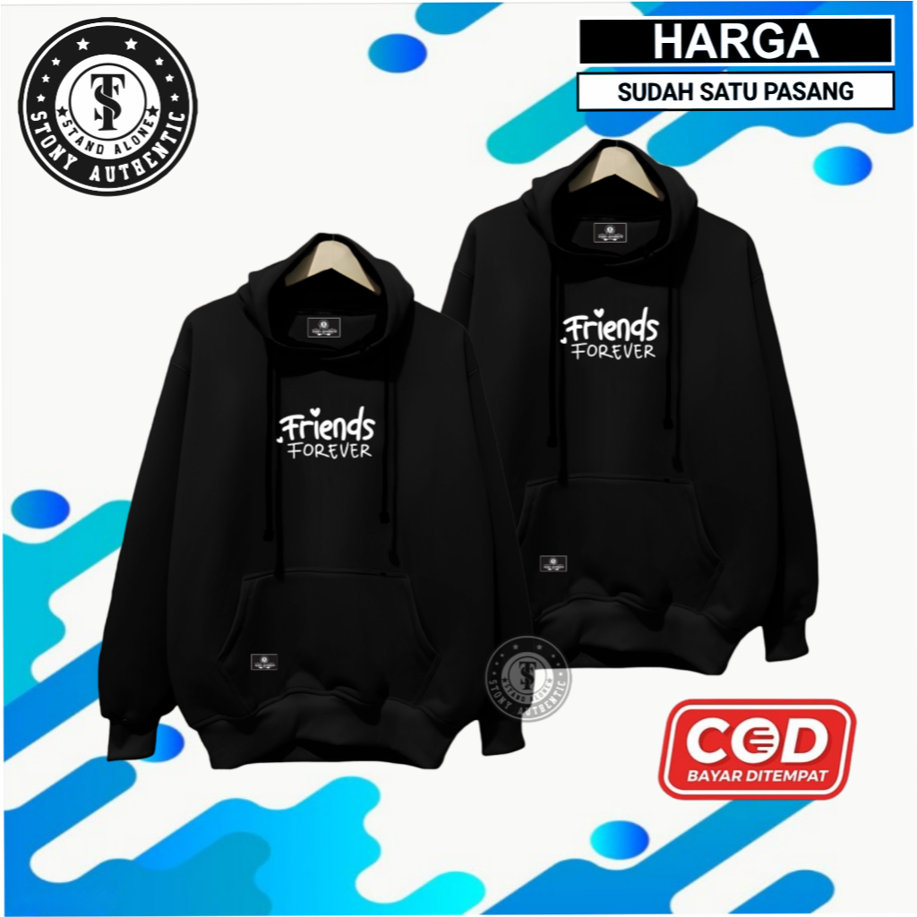 Hoodie Coupelan Best Freand Jaket Couple Sahabat Switter Hoodie Couple Teman Terbaru