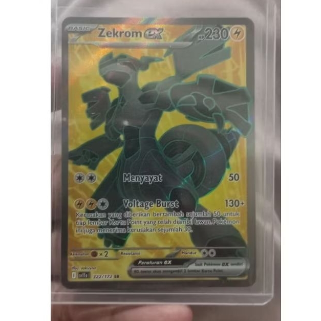 Zekrom ex SR tcg. indo ver.