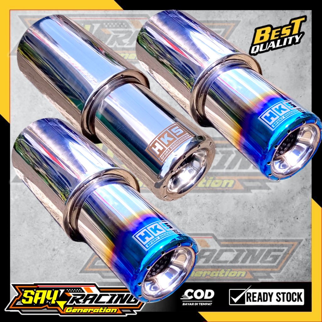 KNALPOT MOBIL HKS GRONEL MINI SUARA BAS ADEM UNTUK SEMUA JENIS MOBIL BENSIN DAN SOLAR