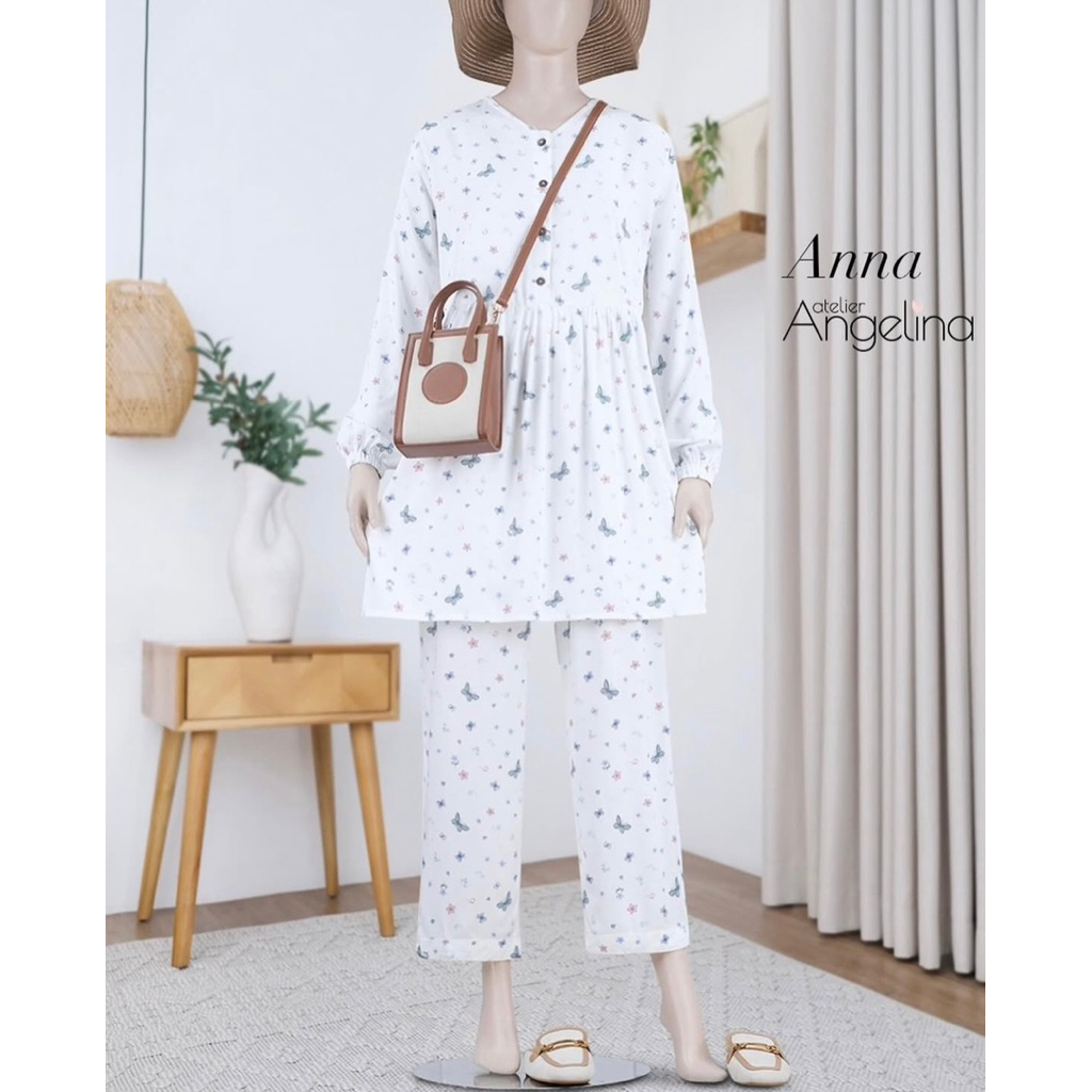 [SIAP KIRIM] ANNA PAJAMAS FARASHA PASTEL CANDY SIZE S M L XL BY ATELIER ANGELINA