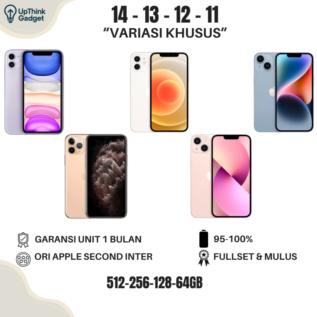 iphone mulus 15 - 14 - 13 - 12 - 11 second bisa live & game minus 512gb 256gb 128gb 64gb ori fullset