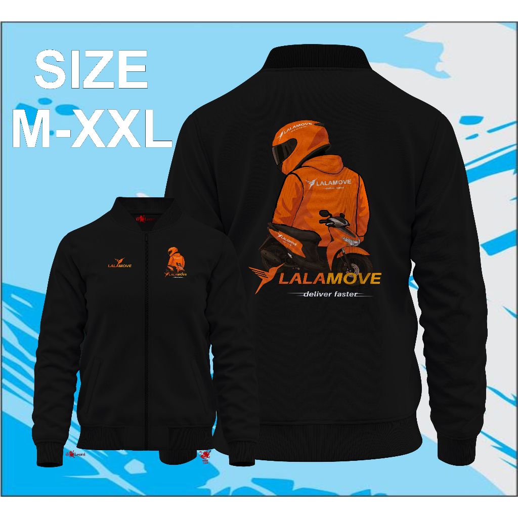 JAKET BOMBER lalamove / JAKET LALAMOVE /JAKET BOMBER BOLAK BALIK DRIVERLALAMOVE  Jaket Bomber Trendi