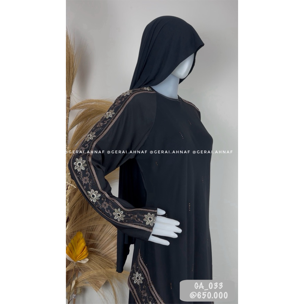 GA_033 / ABAYA ORI SAUDI / ABAYA ARAB SAUDI / ABAYA IMPORT SAUDI / ABAYA ORIGINAL / ABAYA ASLI SAUDI