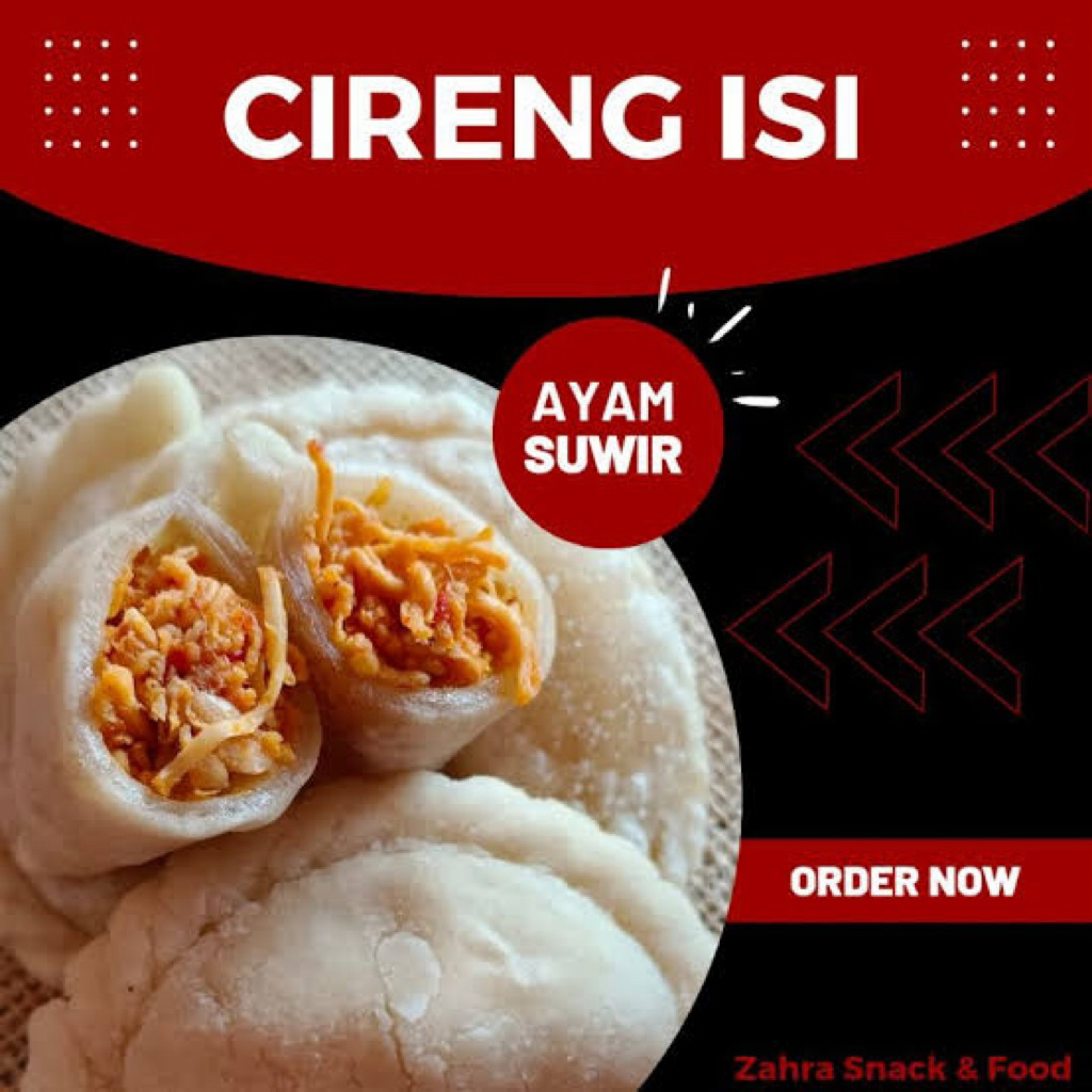 

Cireng isi ayam suwir pedas & Ayam keju ala gacoan