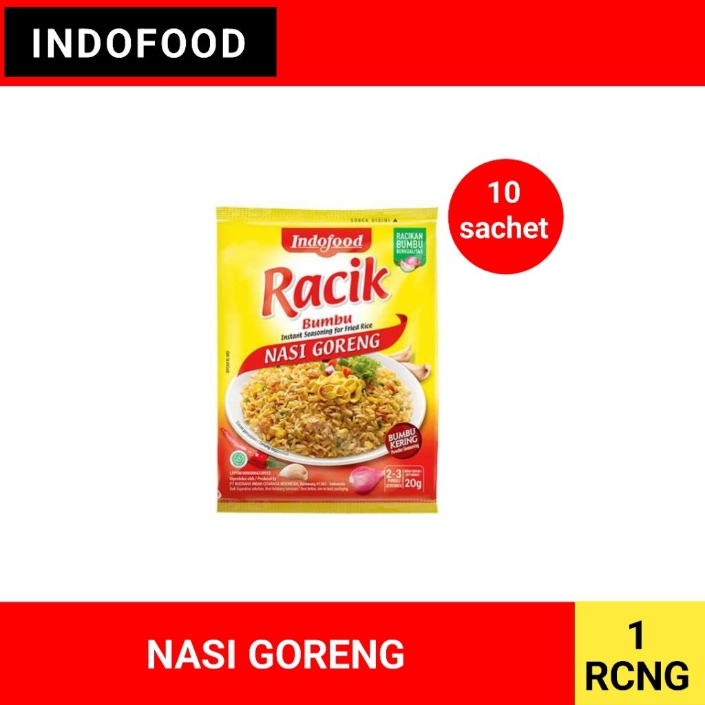 

Bumbu racik nasi goreng 1 renceng isi 10 sachet