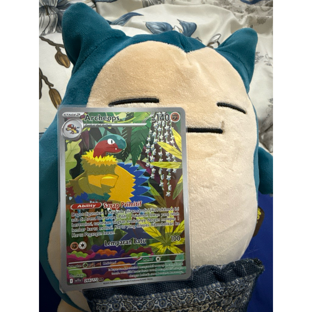 Archeops sv11s pokemon AR hitam putih
