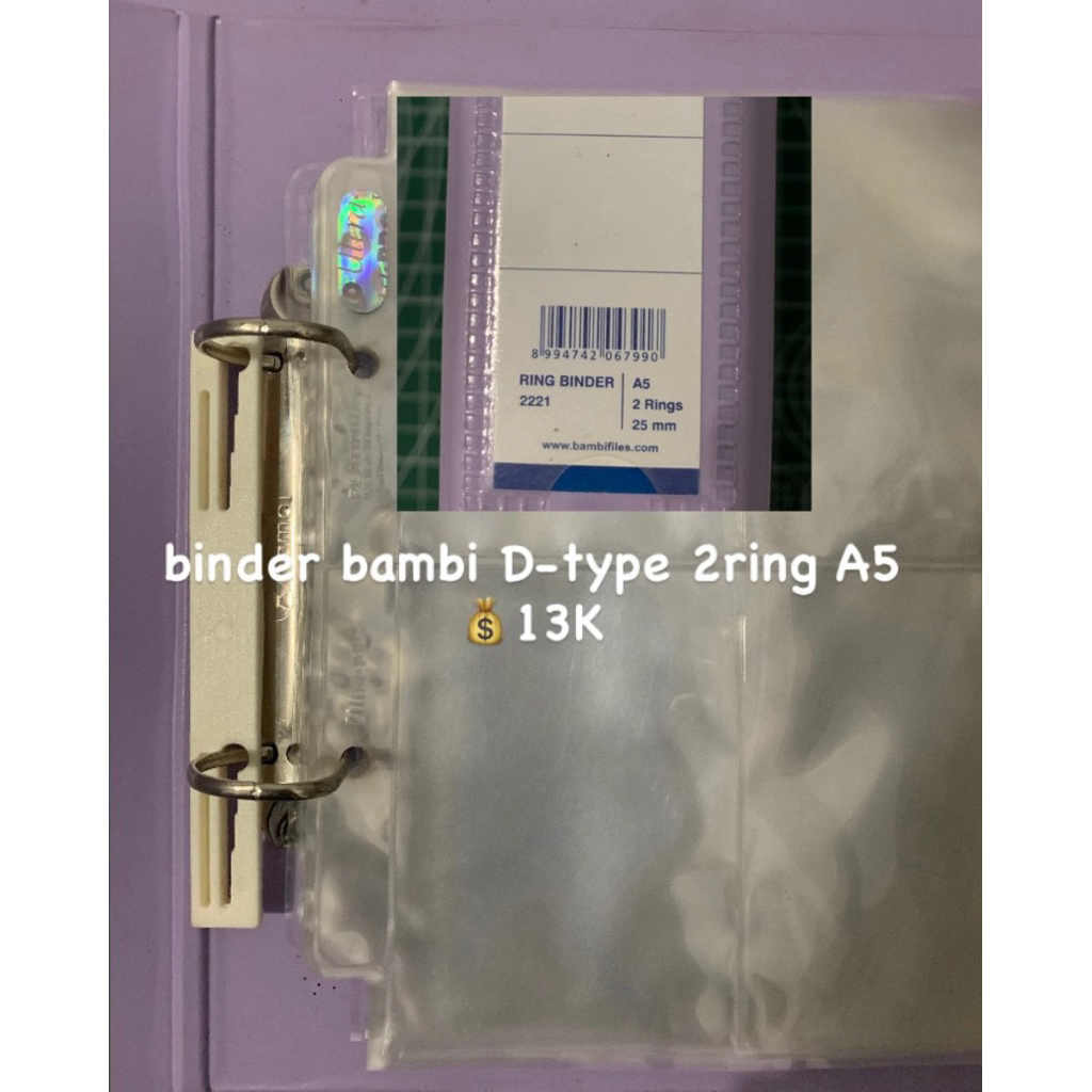 PRELOVED BINDER A5/ SLEVEE A5 4P/ BINDER BAMBI A5/ SLEVE ULTRAPRO