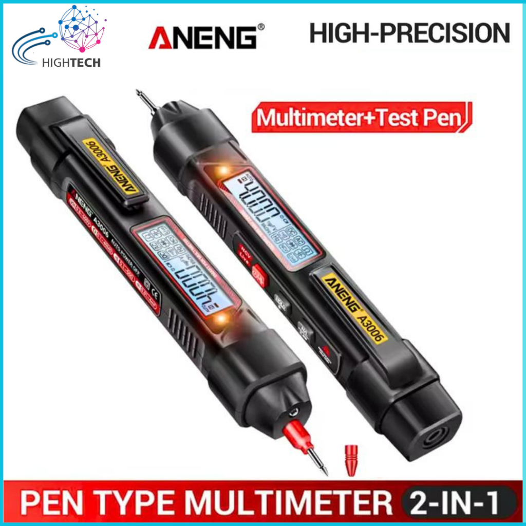 ANENG A3006 Digital Multimeter Tespen 2in1 Tester AC Voltage 4000 Count Fre Baterai / Alat Tes Kabel