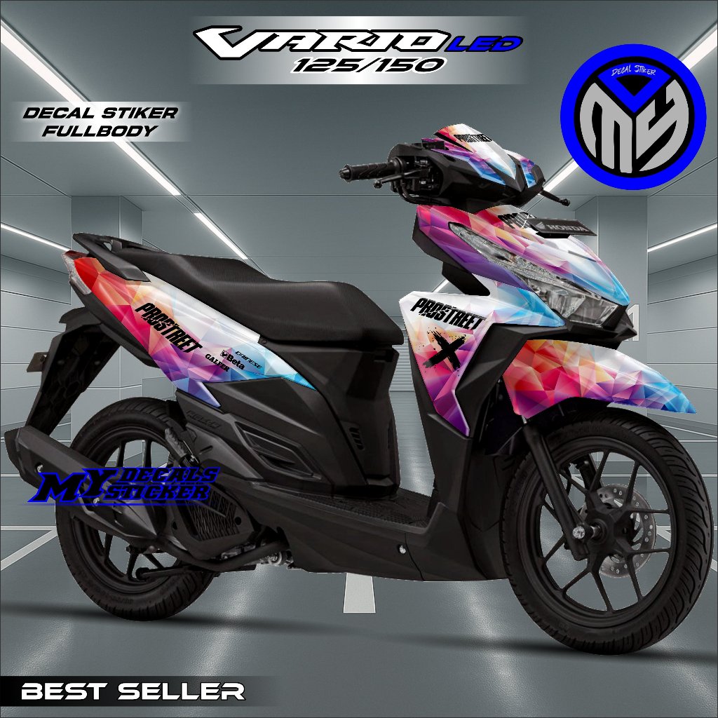 Sticker Decal Full Body Motor Honda Vario Led Lama Old 125 150 2015 2016 2017 Sticker Vario Led Lama