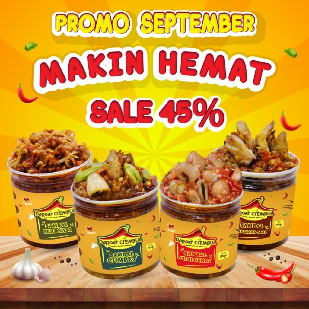 

Dapoer Ci'Embul - Semua Varian Sambal berTopping- 170 Gr - Sambal Kemasan