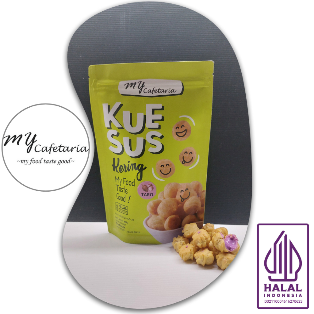 

Kue Sus Kering Rasa TARO 100gr - Snack Renyah Camilan Kekinian My Cafetaria