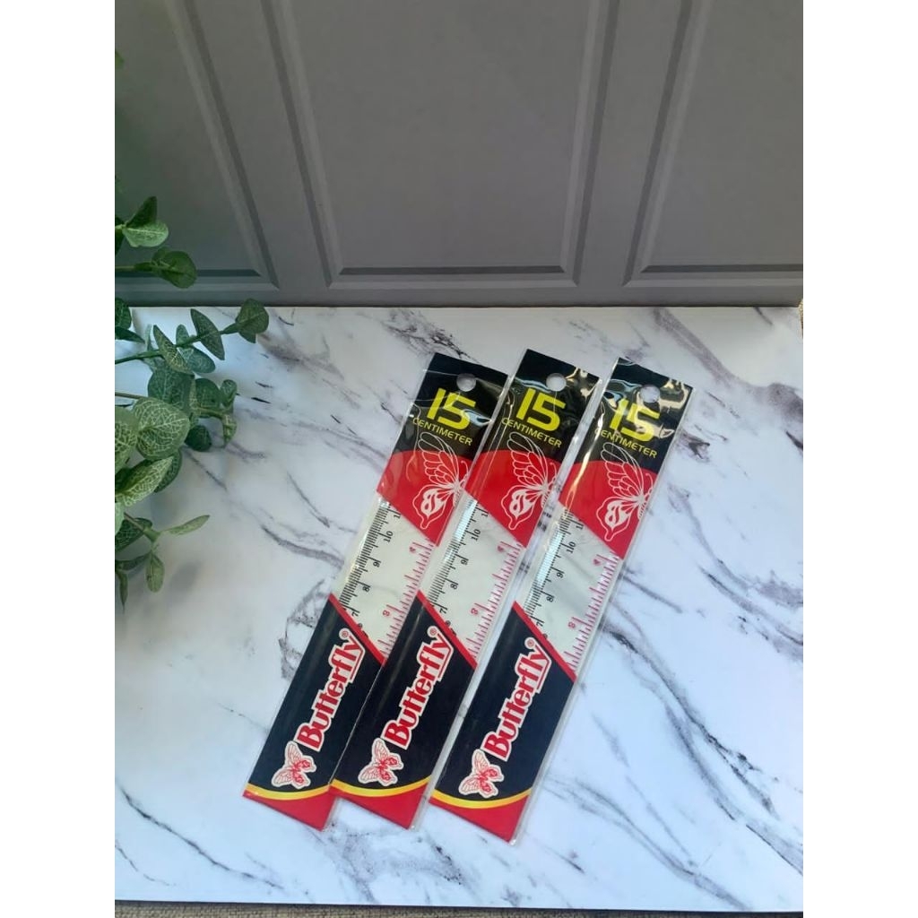 

penggaris butterfly 15cm