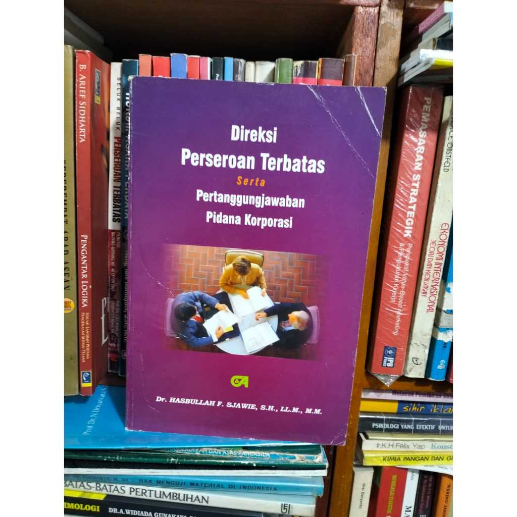 Buku Direksi Perseroan Terbatas Serta Pertanggung jawaban Pidana Korporasi