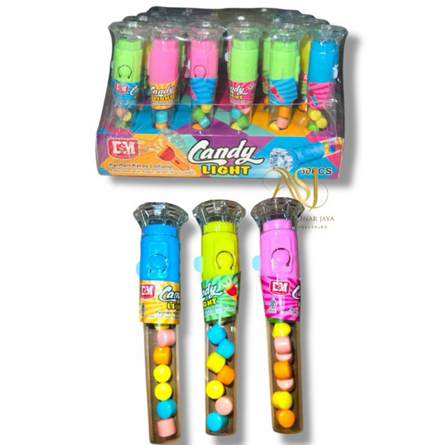 

PERMEN CANDY LIGHT LASER 30PCS