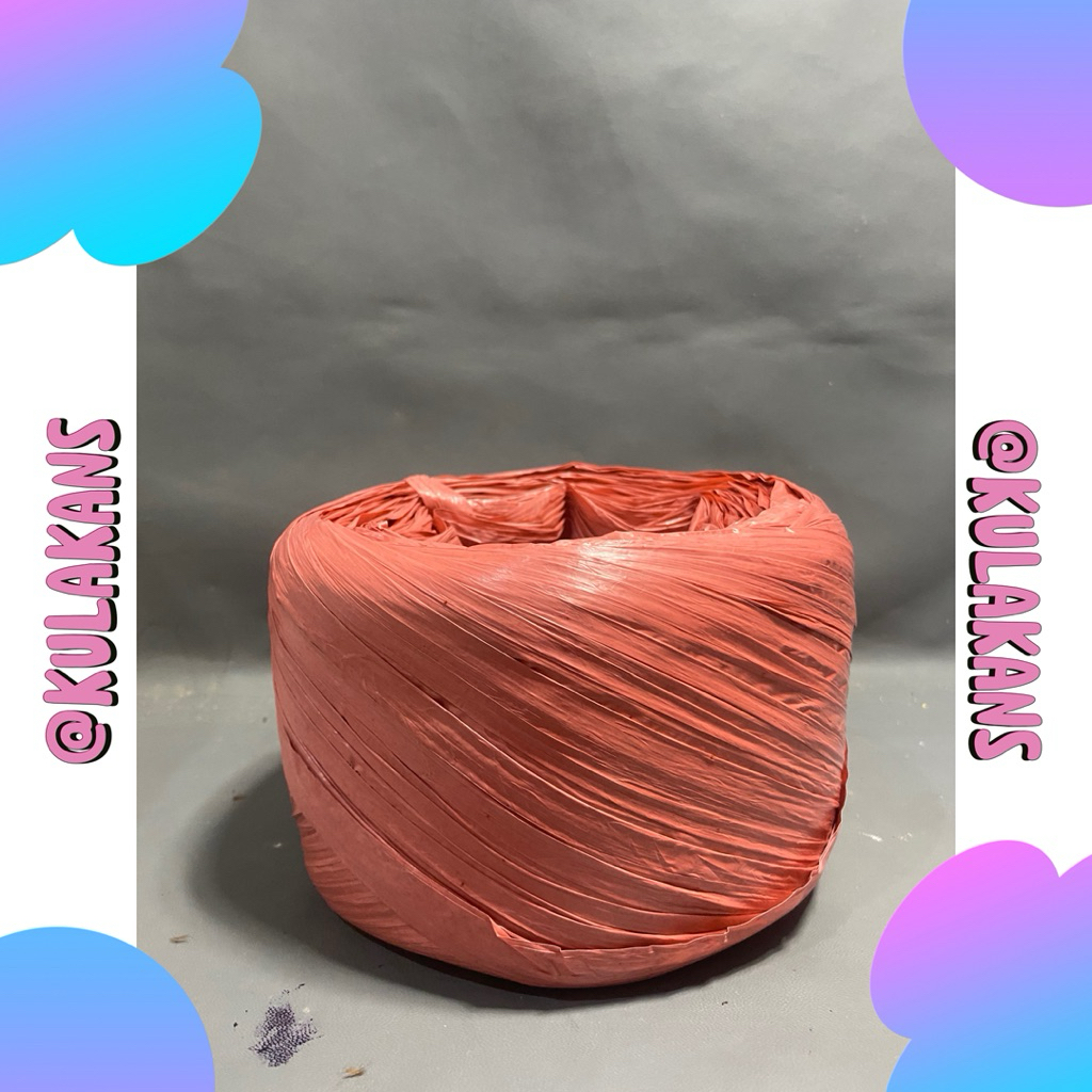 

tali rafia 500g warna merah