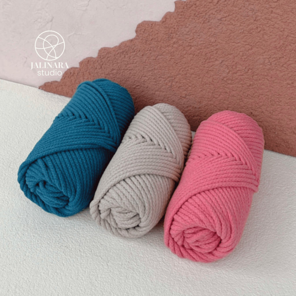 Tali Katun Macrame Braided 5 mm