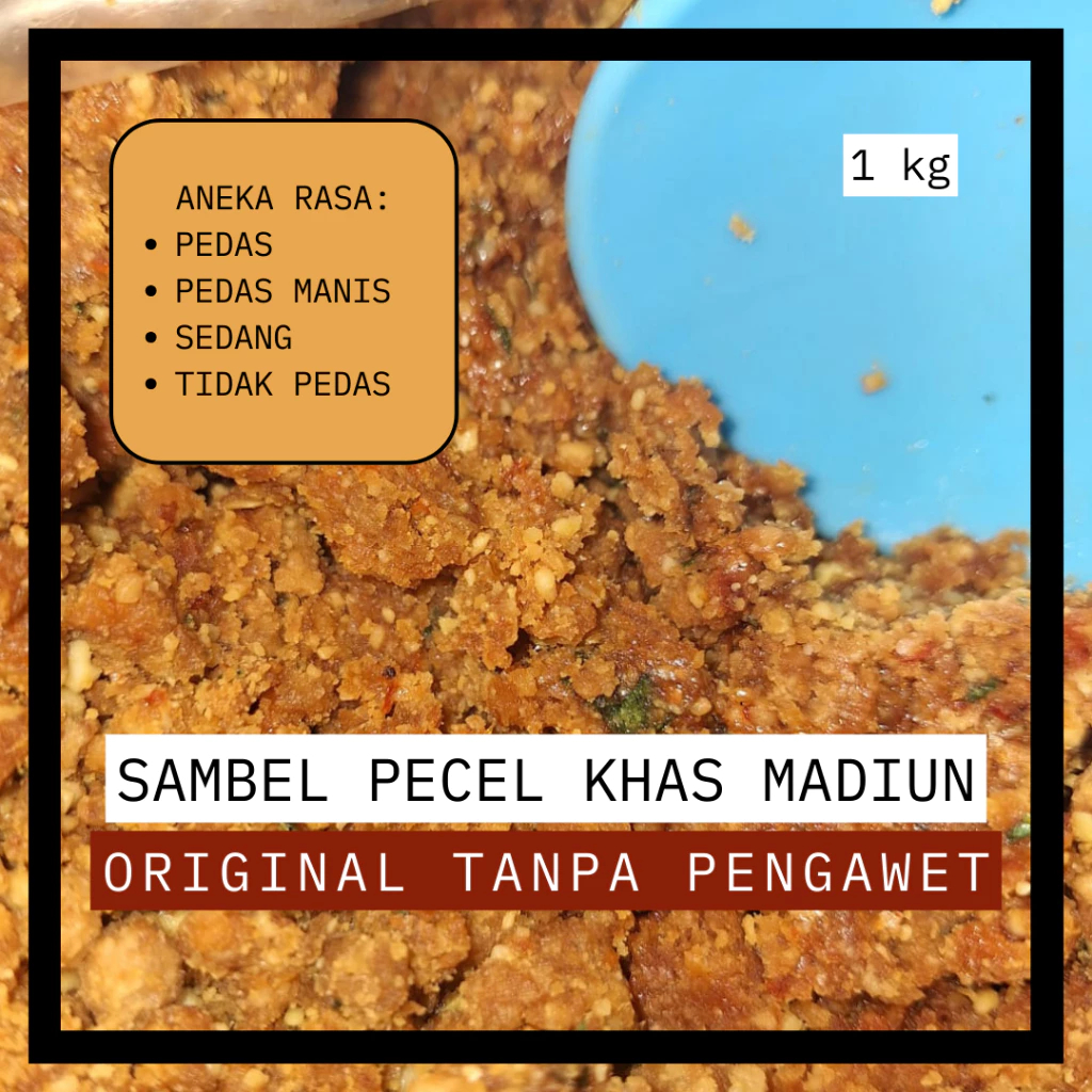

Sambal Pecel Madiun Fresh Asli Pengiriman Baik Kemasan Rapih