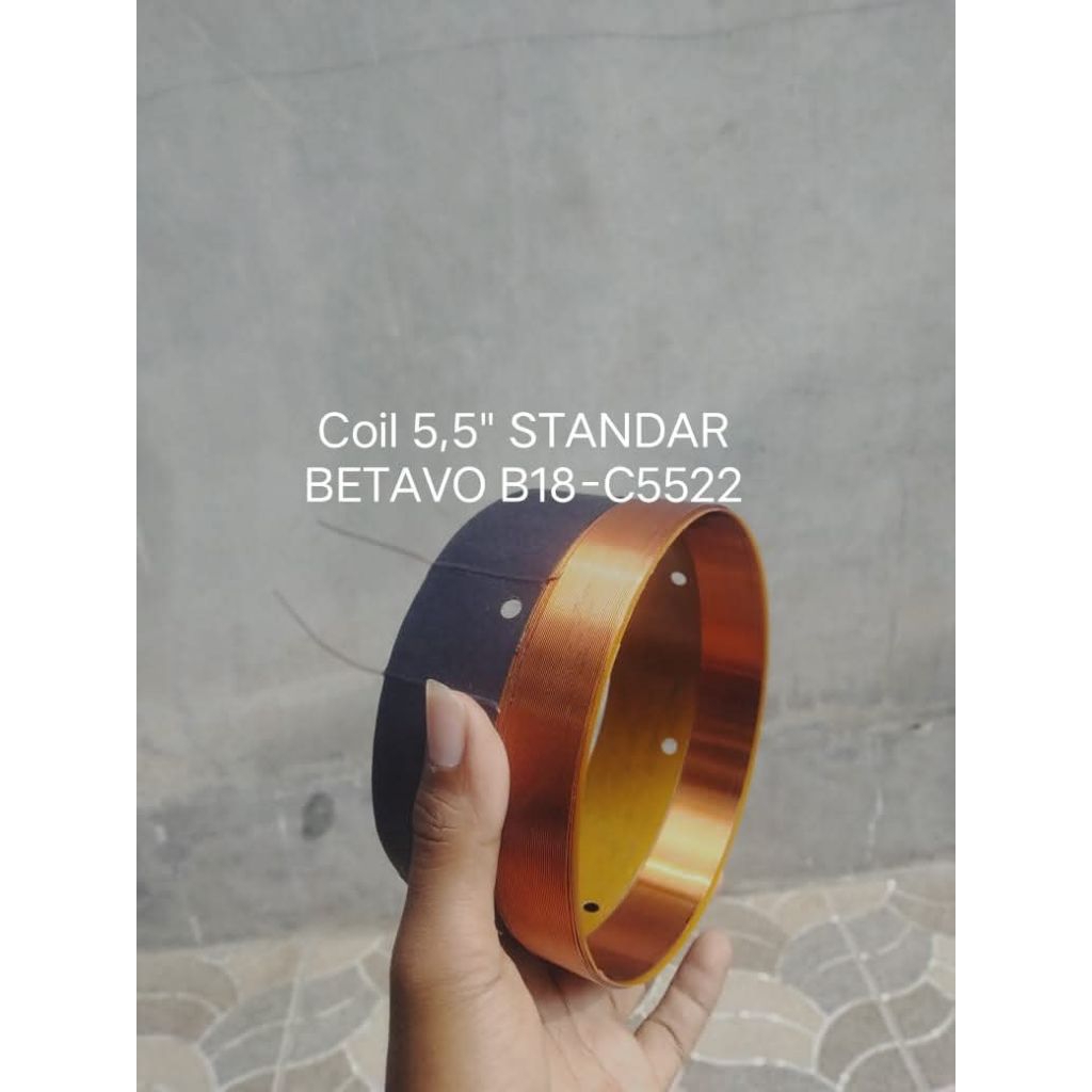 Spul BETAVO B18-C5522/B18-V5522 Coil 5,5"/140mm Spul 4 lapis kawat tembaga asli Koker fibertile