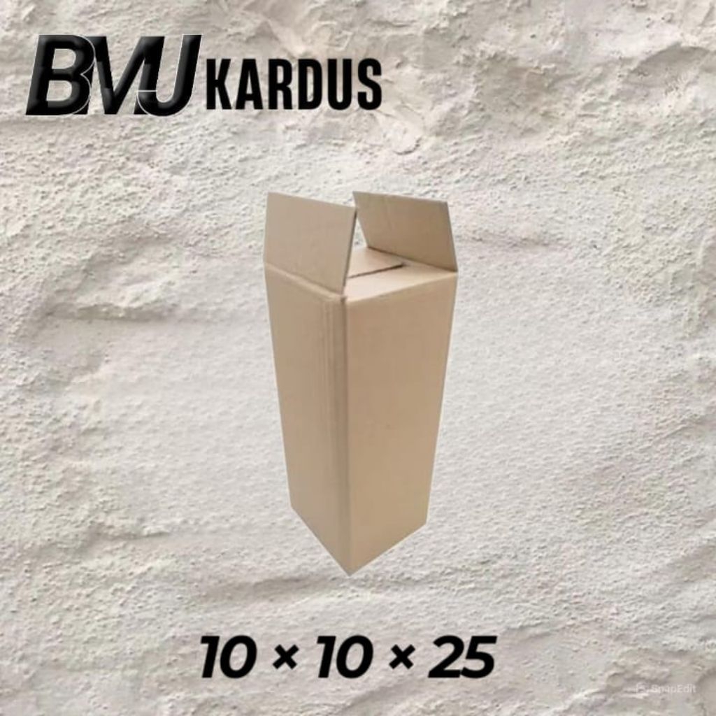

kardus packing ukuran 10x10x25
