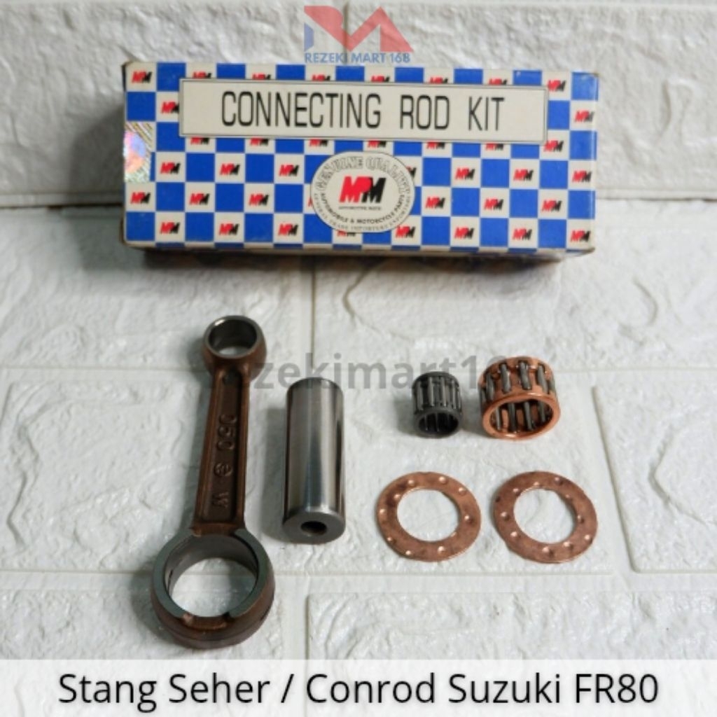STANG SEHER CONROD KIT CONNECTING ROD SUZUKI FR 80 TIANG SOKAR SUZUKI FR80 | Aksesoris Motor Sparepa