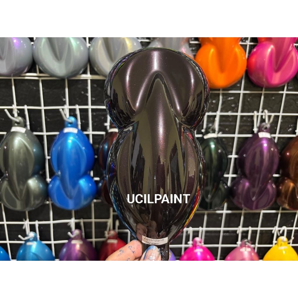 Cat Merah Burgundy Metalik PU Polyuretane/Merah Gelap Metalik PU