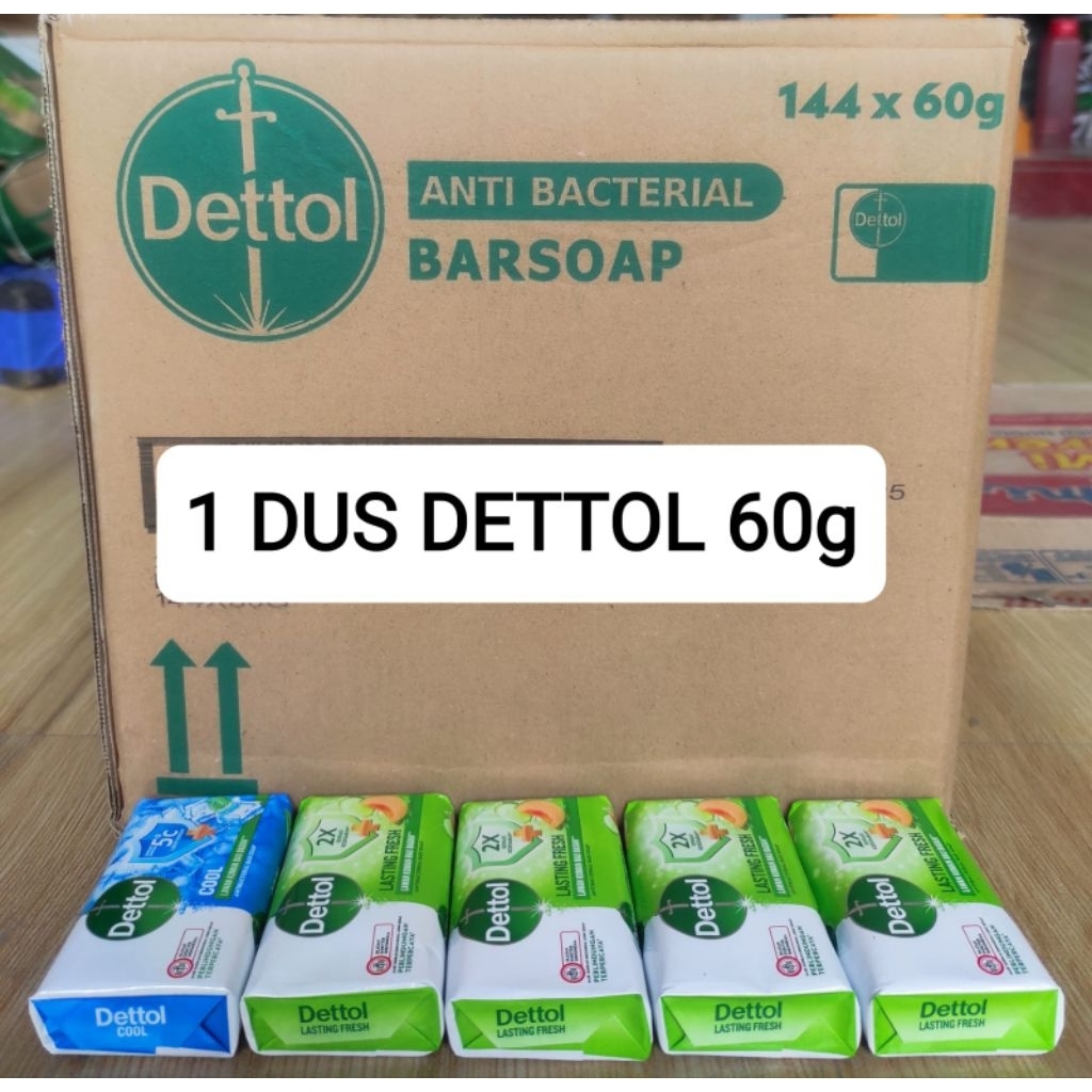 ANEKA SABUN 1 DUS DETTOL 60 GRAM ISI 144 PCS