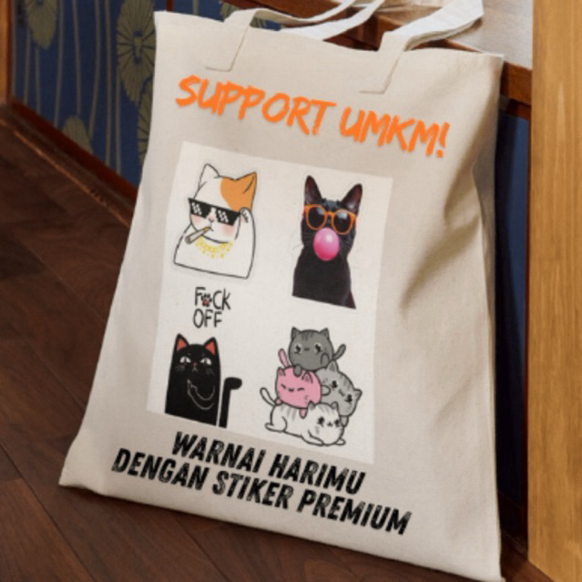 

STIKER SERIES - Stiker Premium Kucing Series Kartun Lucu Vinyl Laminasi Kulit Jeruk Anti Air Anti Gores Bisa Custom Hologram Aesthetic Anime Doodle Pack 7-10cm untuk Laptop Motor Tumblr HP Helm Tahan Lama