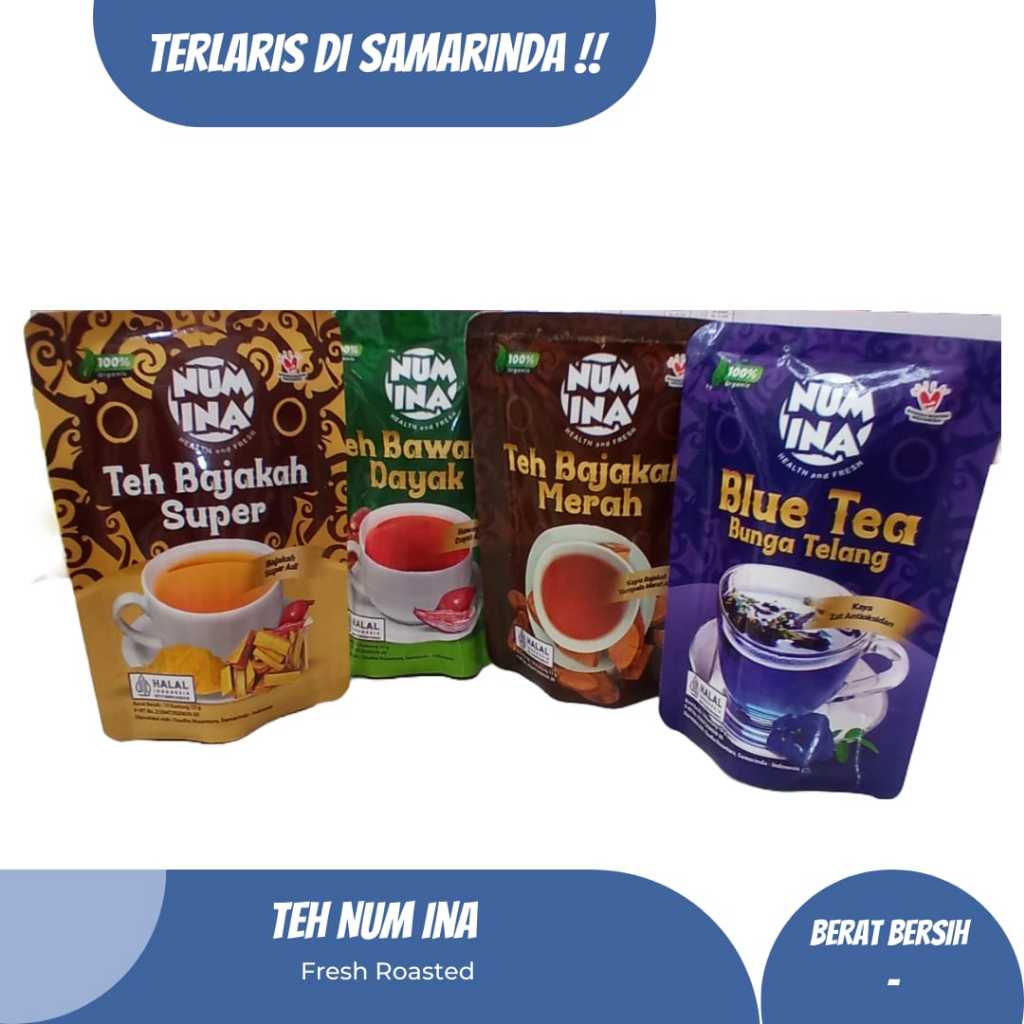 

Teh Herbal Khas Kalimantan – Oleh Oleh Khas Samarinda Balikpapan | Teh Bajakah Super, Teh Bawang Dayak, Blue Tea Bunga Telang, Teh Bajakah Merah – 100% Herbal Alami