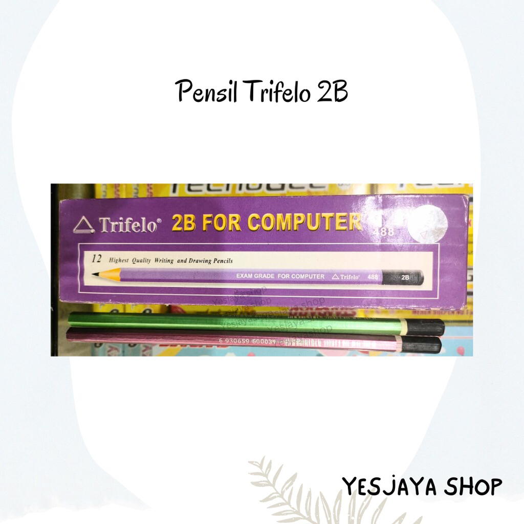 

{12pcs} Pensil Trifelo 2B no 488 / Pensil Kayu 2B Grosir / Pensil Grosir / Pensil 2B Grosir / Pensil 2B Trifelo / Sale Pensil Kayu / Pensl Kayu 2B