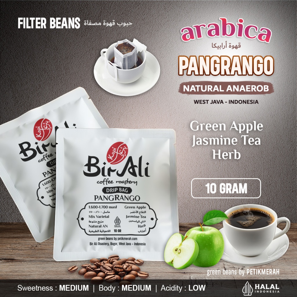 

PANGRANGO NATURAL ANAEROB Drip Bag Kopi Bubuk Saring Arabika Petik Merah Coffee Filter Sachet Instan