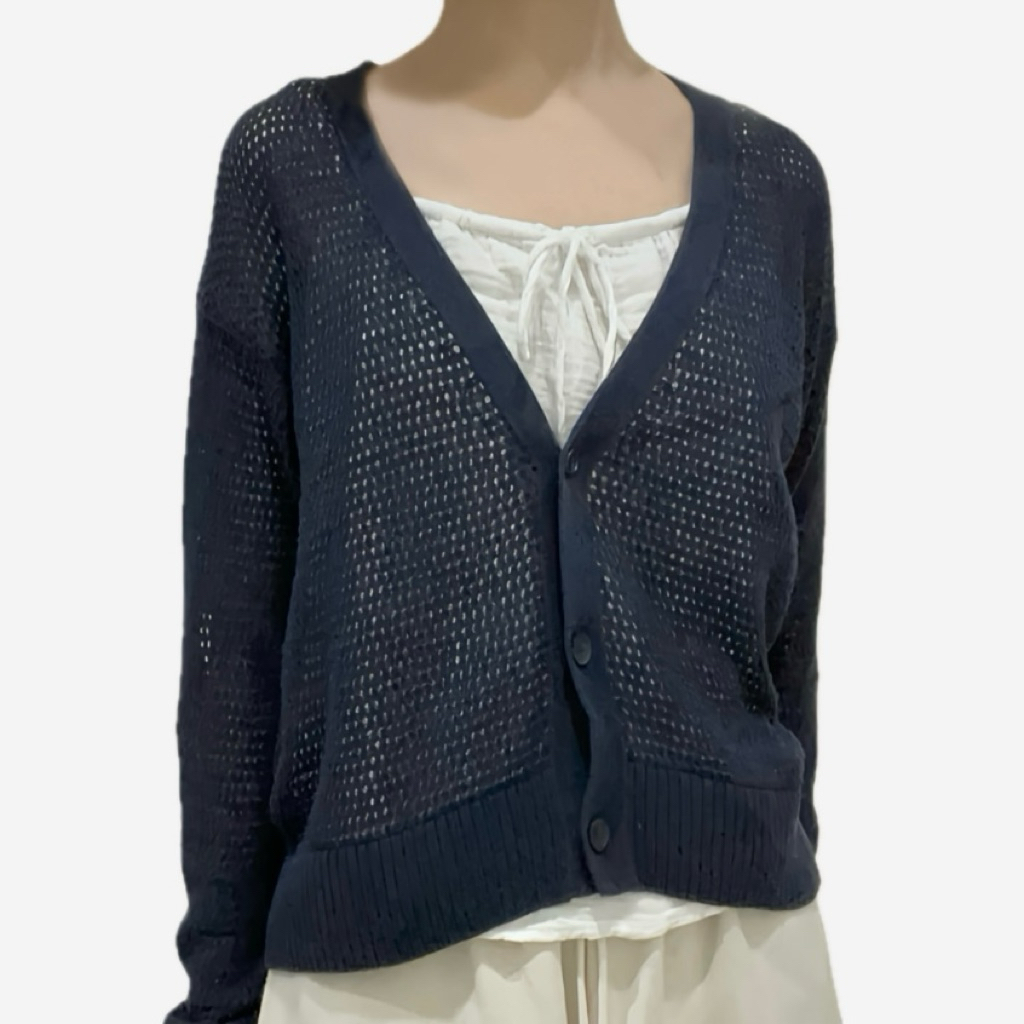 Cardigan Uniqlo Jaring Preloved/Second Handed