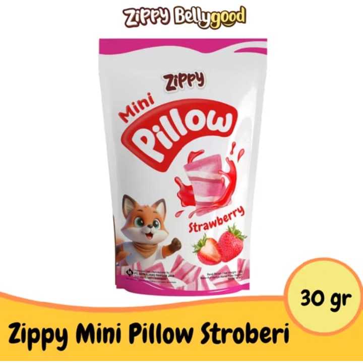 Zippy Mini Pillow StrawBery Pounch 30gr