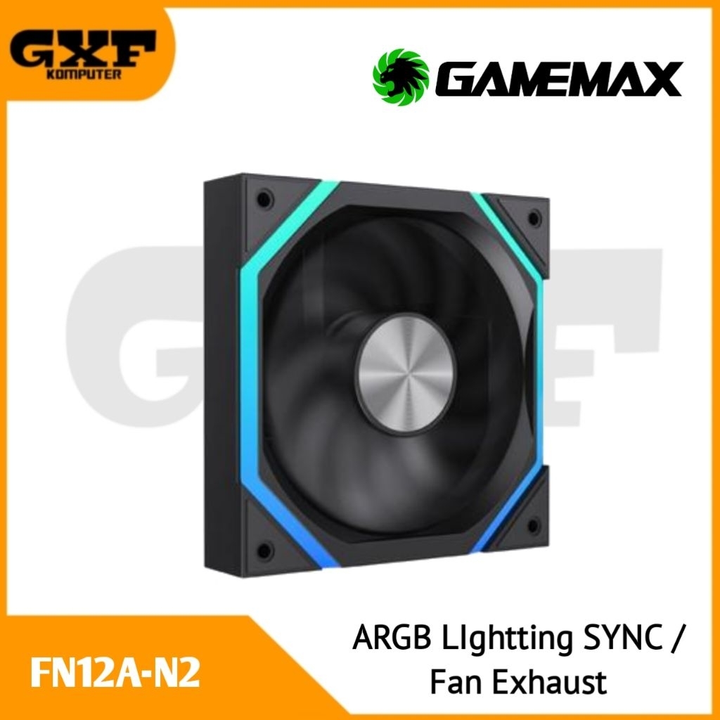 Gamemax FN12A-N2 / FN12A-N2-R / FN12A-N2-W / FN12A-N2-RW 120MM PWM ARGB FAN (Normal/Reverse) 
