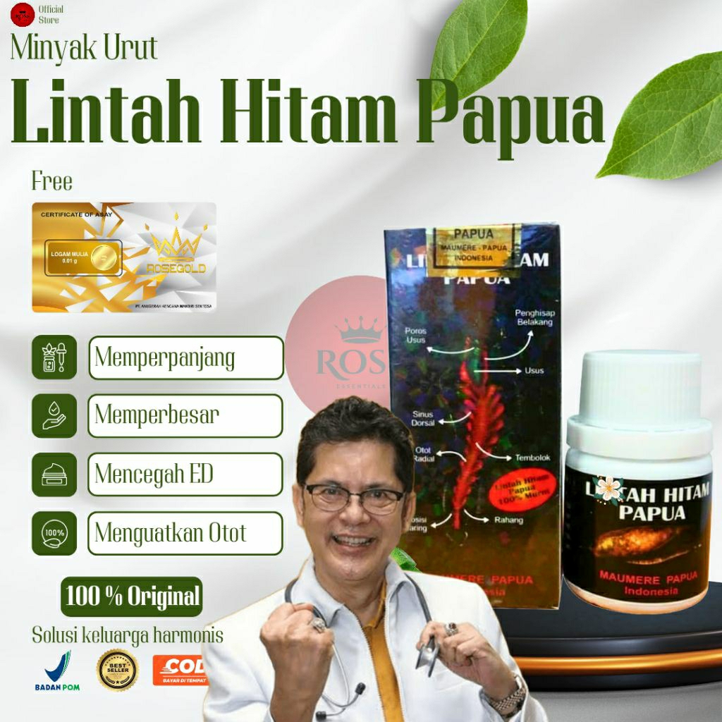 MINYAK AMPUH Minyak Lintah 100% Pembesar Original - Warisan Leluhur dari Tanah Timur - Besar - Panja
