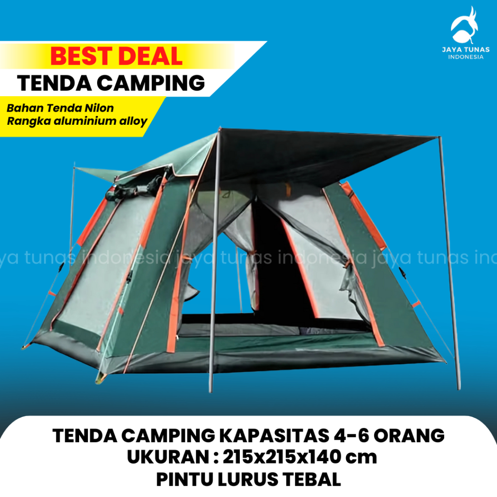 Tenda Camping / Tenda regu pramuka / tenda pramuka 4-6 orang / tenda pramuka fullset / tenda regu / 