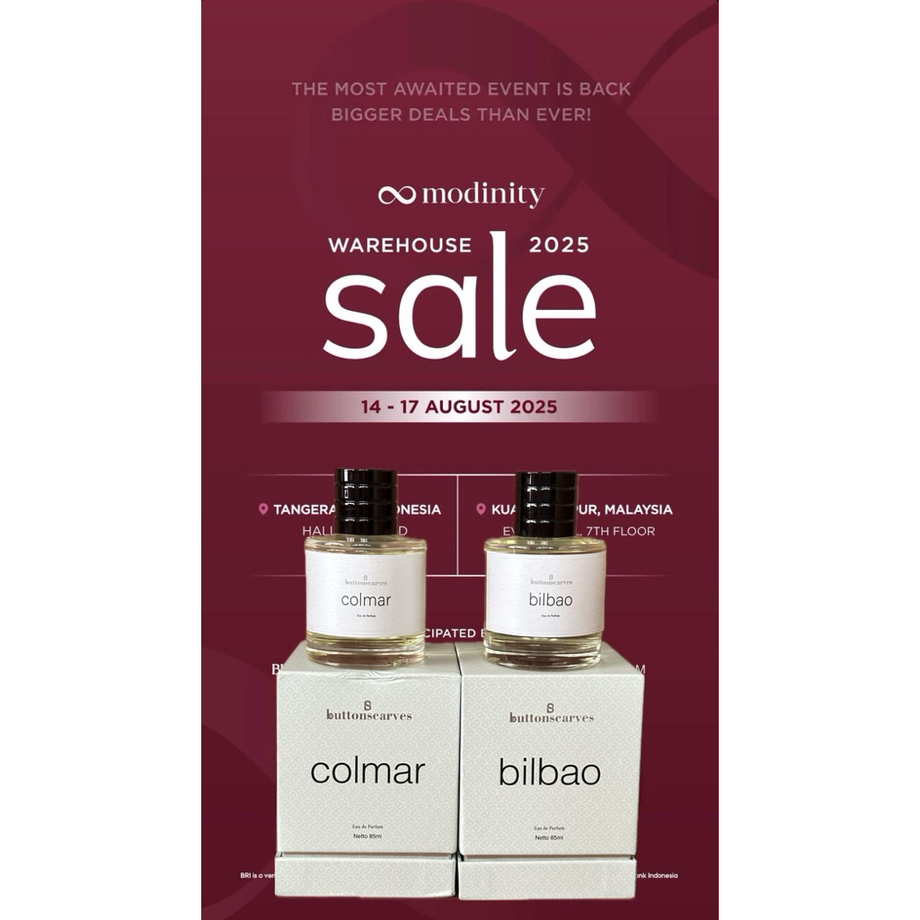 BUTTONSCARVES WAREHOUSE SALE WHS As is no box minor defect parfum