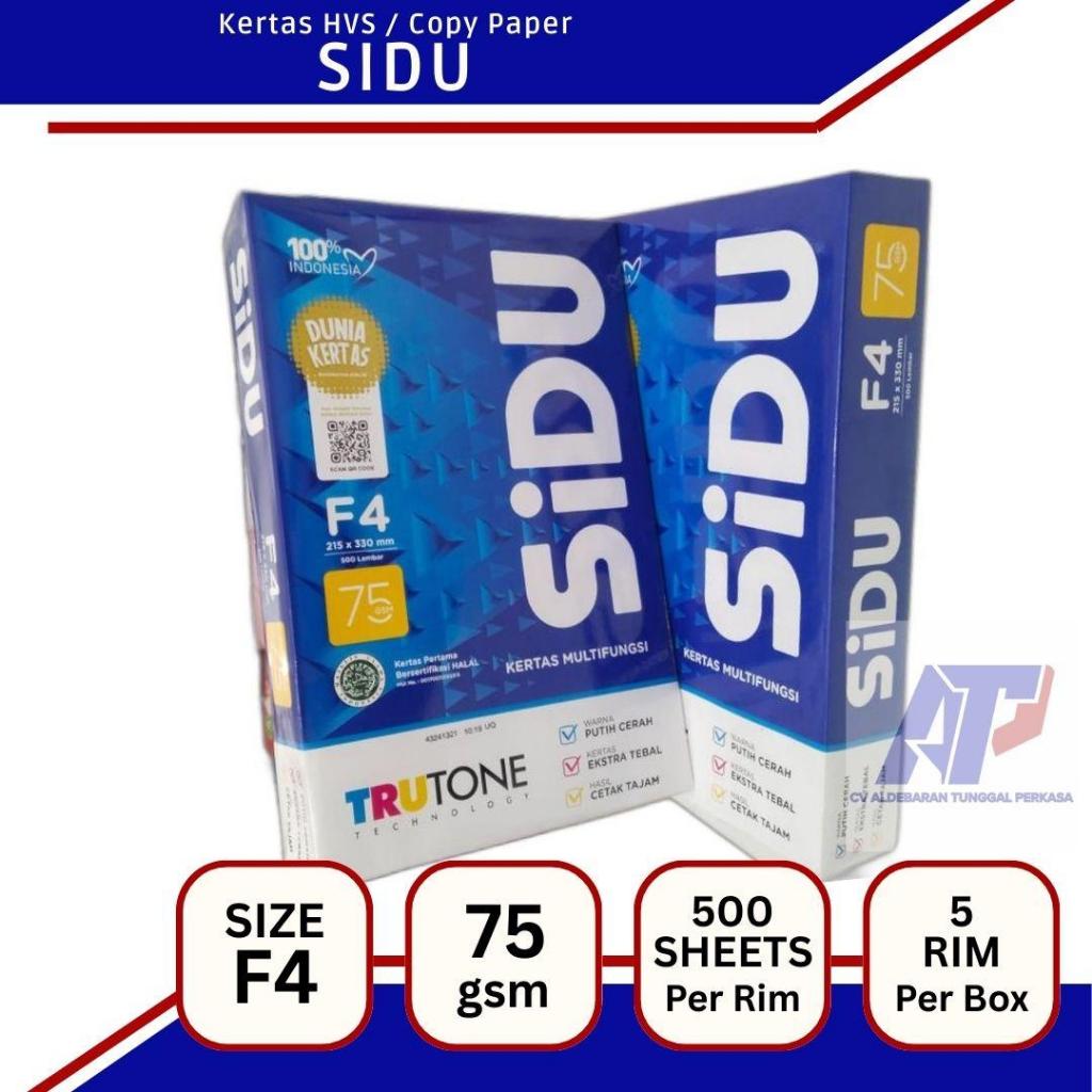 

Kertas HVS F4 SIDU SINAR DUNIA 75 gsm 1 RIM (500 Lembar) Copy Paper Print Copier Fotocopy