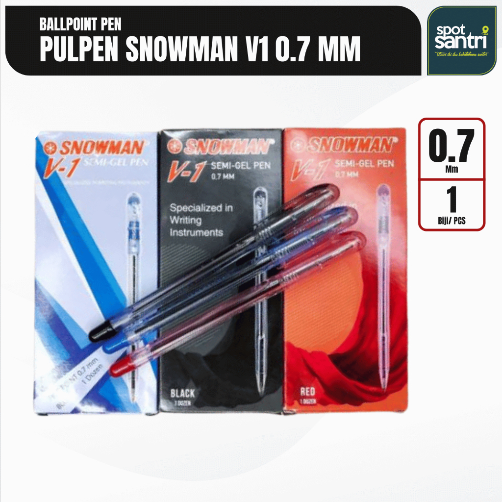 

Ballpoint Pen Snowman V1 0.7 mm Semi Gel | Pulpen Snowman [PCS]