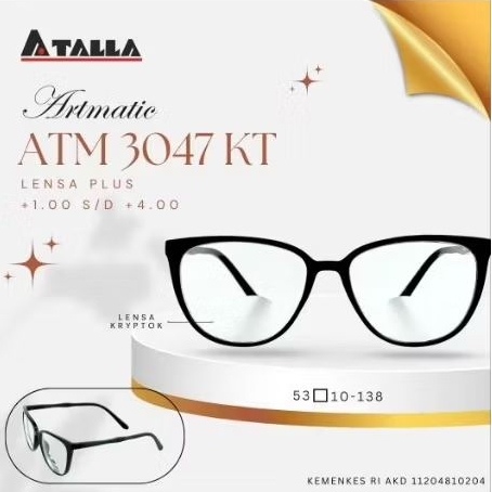 kaca mata plus (+) dobel fungsi baca dan jalan / kacamata baca lensa plus 2 fungsi