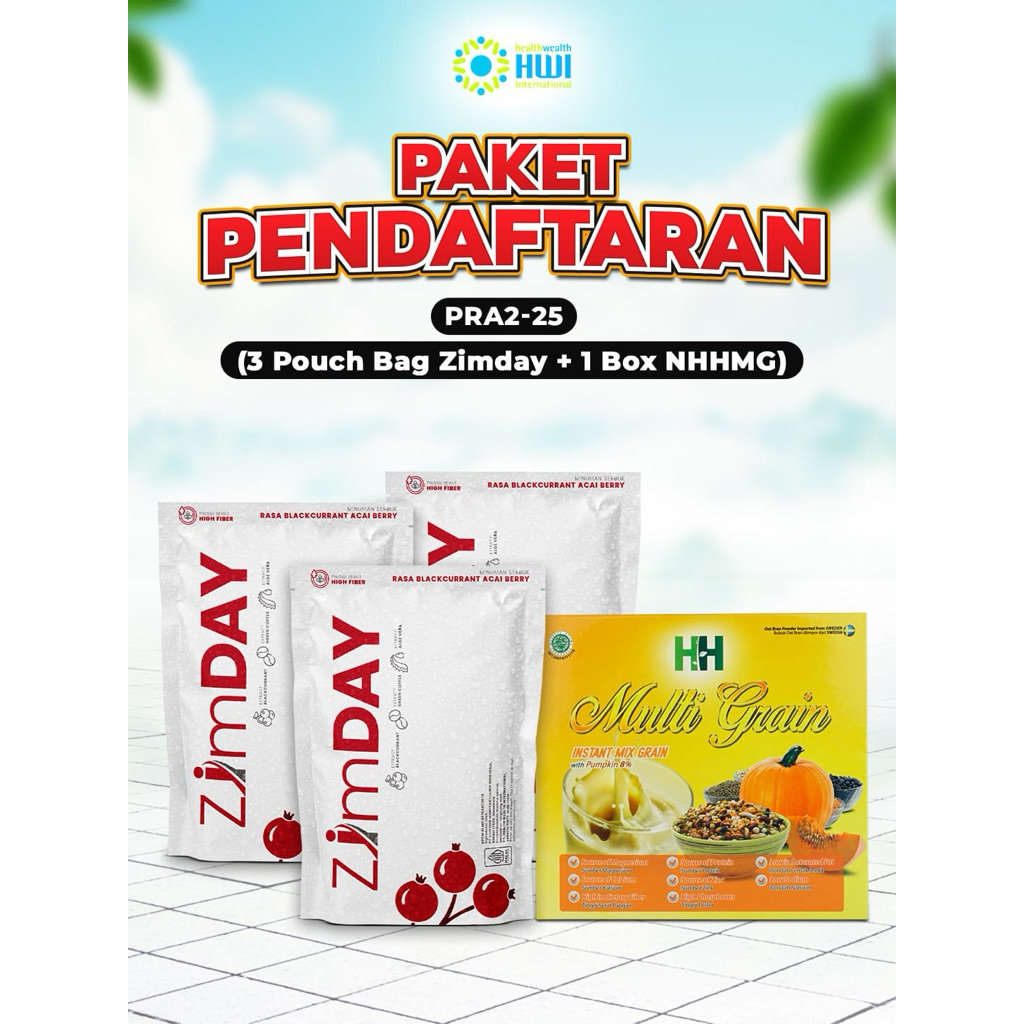 

ZIMDAY 3 pouch kombinasi 1box hh multi