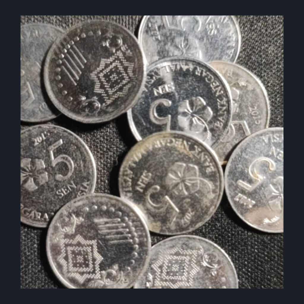 Koin Kuno Malaysia 5 Sen | VF