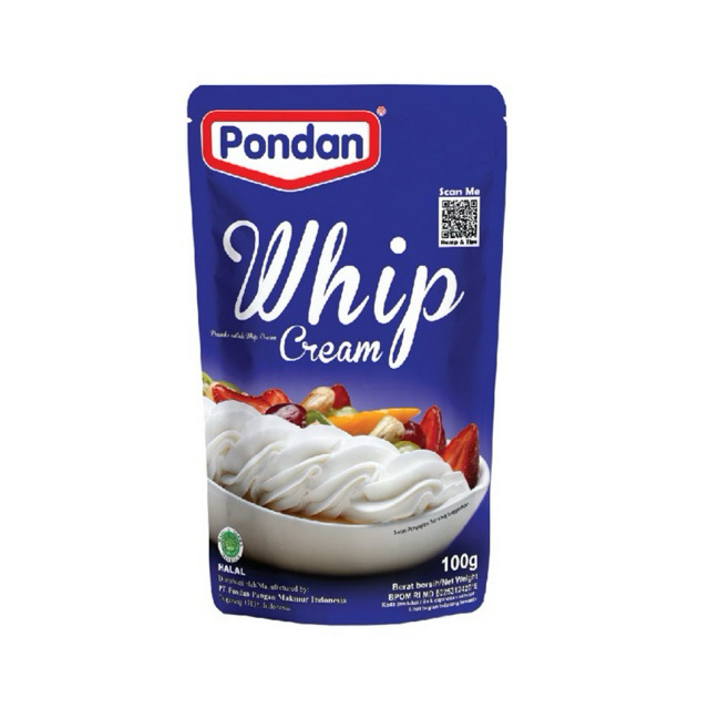 

Pondan Whip Cream 100 gr
